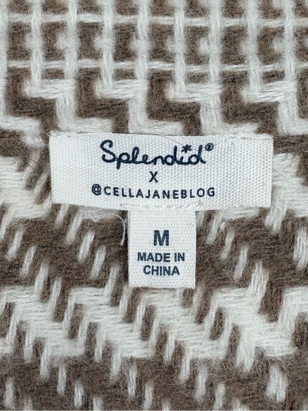 Splendid x @cellajaneblog Wool Plaid Jacket Toast Medium Sold Out Rare Like New - Picture 2 of 9